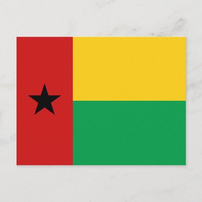 Guinea-Bissau Flag Postcard (Front)