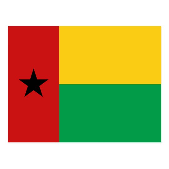Guinea-Bissau Flag Postcard