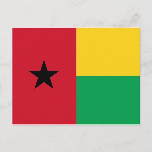 Guinea-Bissau Flag Postcard (Front)
