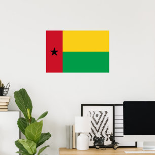 Guinea-Bissau flag Poster
