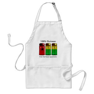 Guinea-Bissau Flag Spice Jars Apron