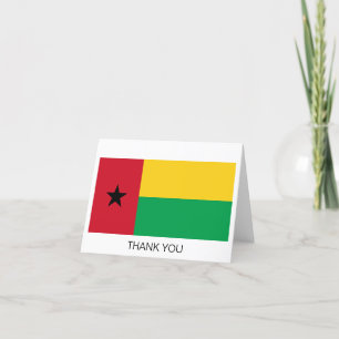 Guinea Bissau Flag Thank You Card