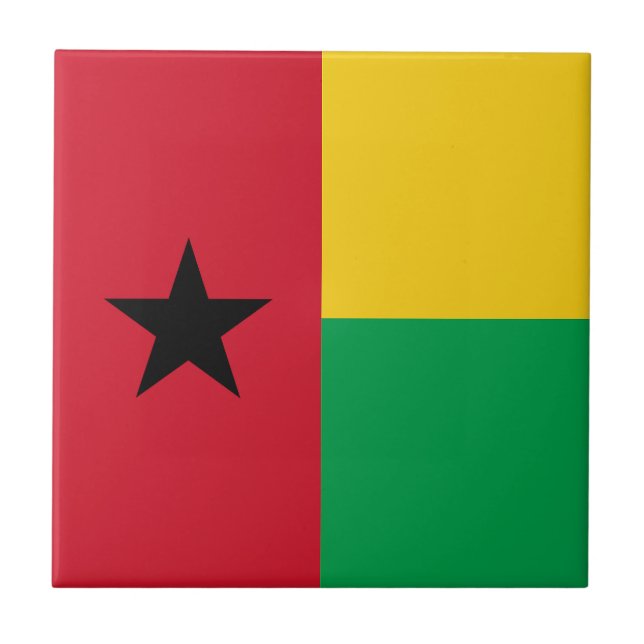 Guinea Bissau Flag Tile (Front)