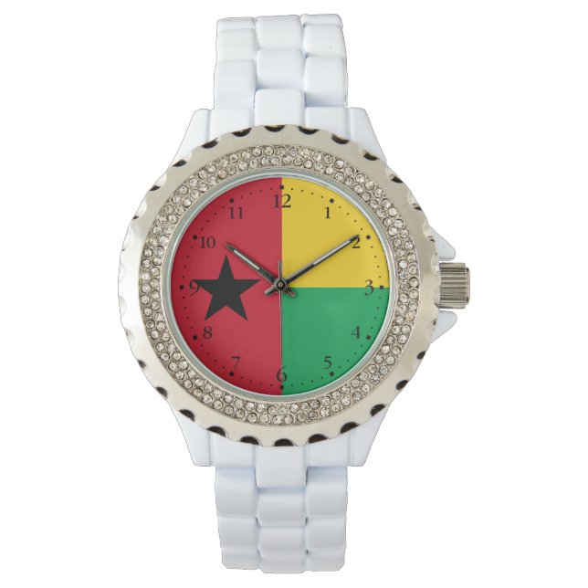 Guinea Bissau Flag Watch (Front)