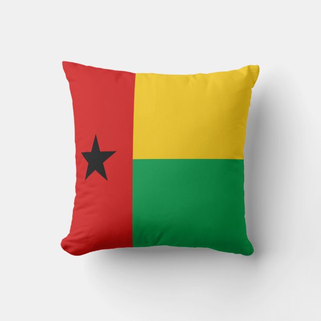 Guinea-Bissau Flag x Flag Pillow (Front)