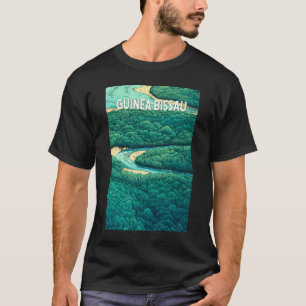 Guinea Bissau Illustration Travel Art Vintage T-Shirt