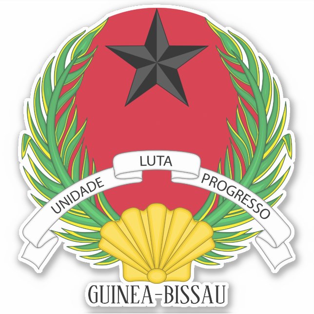 Guinea-Bissau National Emblem Patriotic (Front)