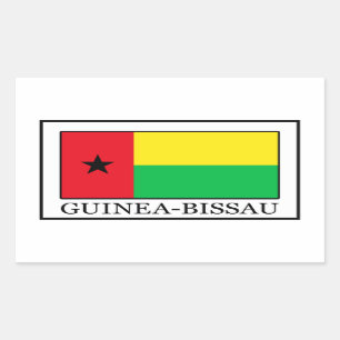 Guinea-Bissau Rectangular Sticker