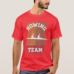 Guinea Bissau Rowing Team Oarswoman Rower Girl Row T-Shirt
