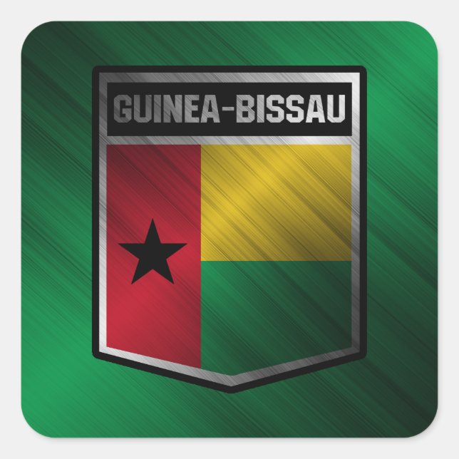 Guinea-Bissau Square Sticker (Front)