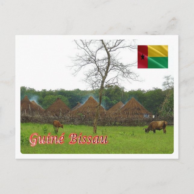 Guinea-Bissau - Village typique - Postcard (Front)