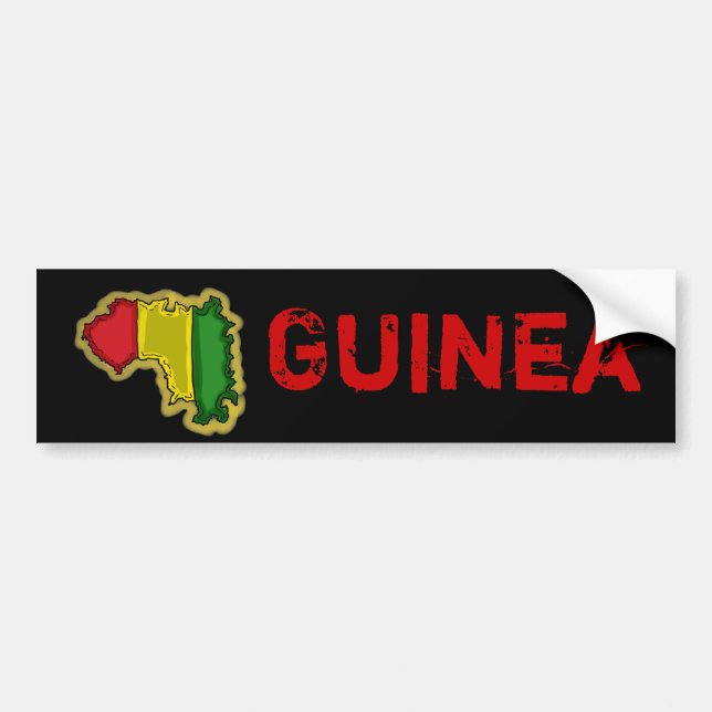 Guinea bumpersticker bumper sticker (Front)