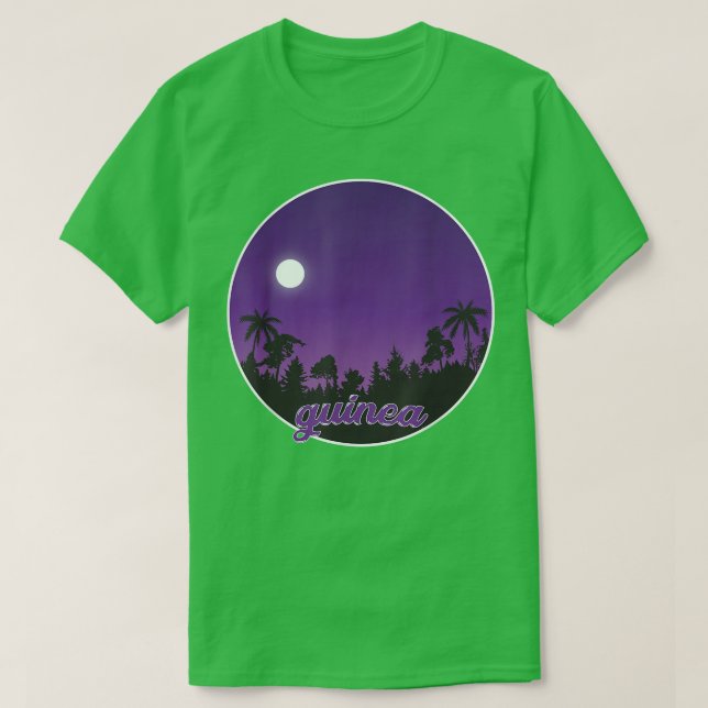 guinea By night with Palms  T-Shirt (Design Front)