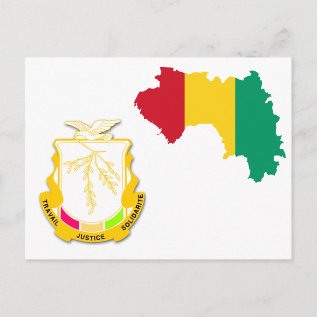 Guinea Coat of arms GN Postcard (Front)