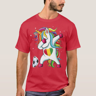 Guinea Dabbing Soccer Unicorn Guyanese Fan T-Shirt