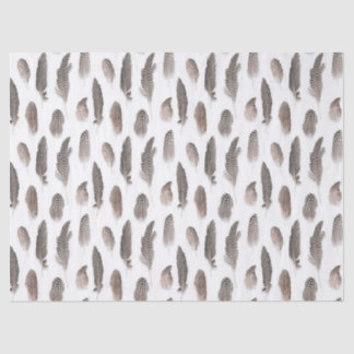 Guinea Farm Bird Feather Pattern Tissue Paper