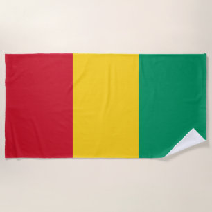 Guinea flag beach towel