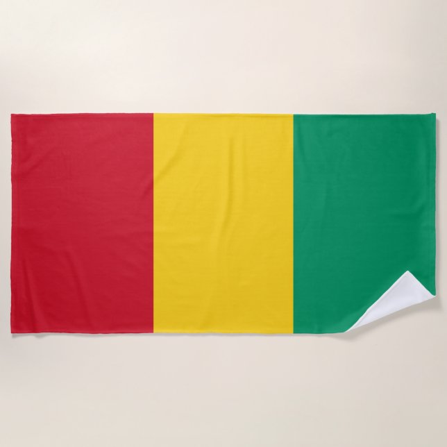 Guinea flag beach towel (Front)