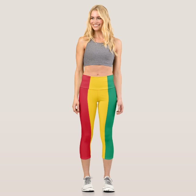 Guinea flag capri leggings (Front)