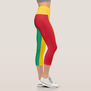 Guinea Flag Capri Leggings