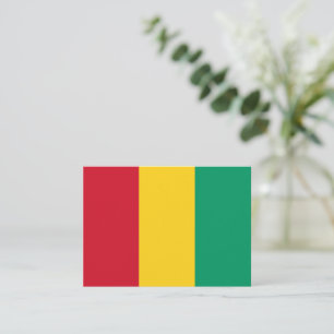 Guinea flag card