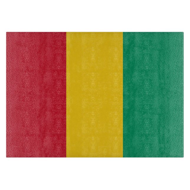 Guinea flag cutting board (Front)