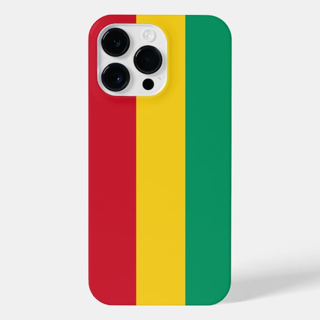 Guinea flag iPhone case (Back)