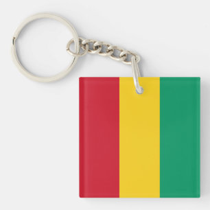Guinea Flag Key Ring