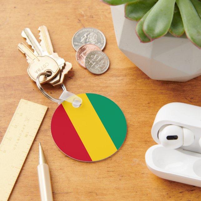 Guinea flag key ring (Desk)