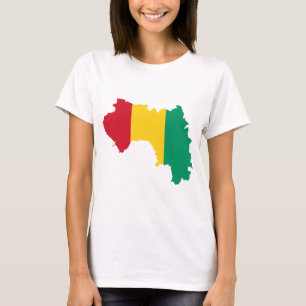 Guinea Flag Map GN T-Shirt