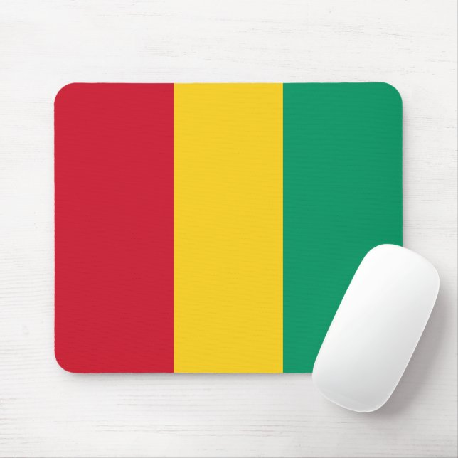 Guinea flag mouse mat (With Mouse)