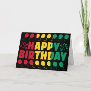 Guinea Flag Patriotic Birthday Card