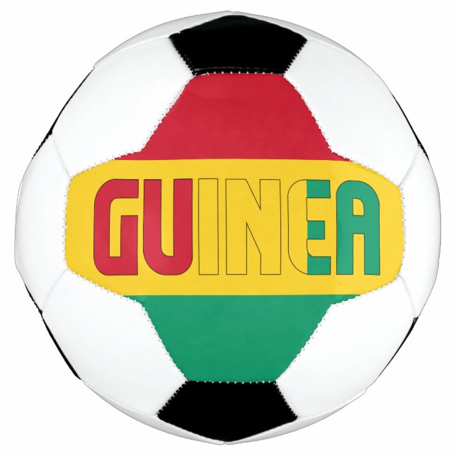 Guinea Flag Patriotic Football (Front)