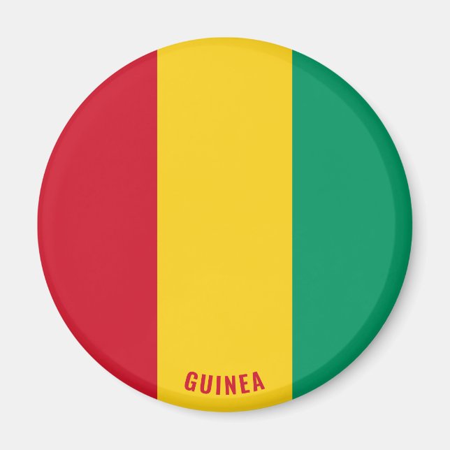 Guinea Flag Patriotic Magnet (Front)