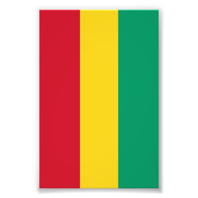 Guinea flag photo print (Front)
