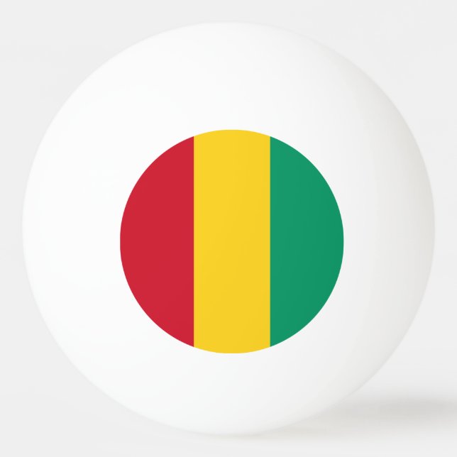 Guinea flag ping pong ball (Front)