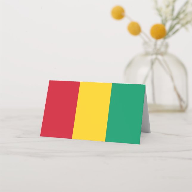 Guinea flag place card (Front)