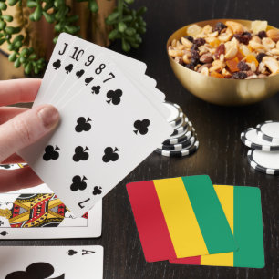 Guinea flag playing cards