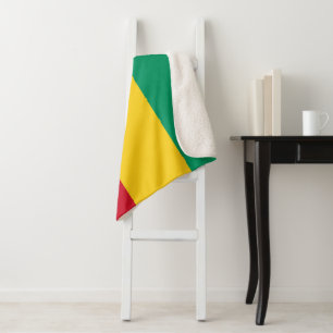 Guinea flag sherpa blanket