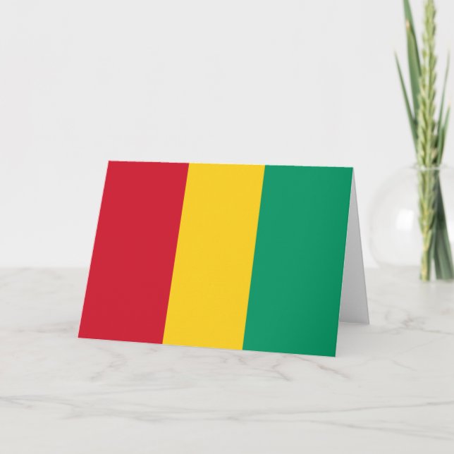Guinea flag thank you card (Front)