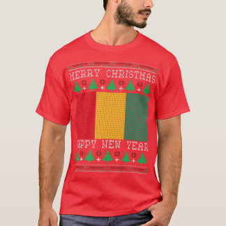 Guinea Flag Ugly Christmas T-Shirt