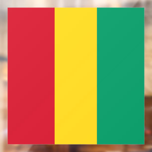 Guinea flag window cling