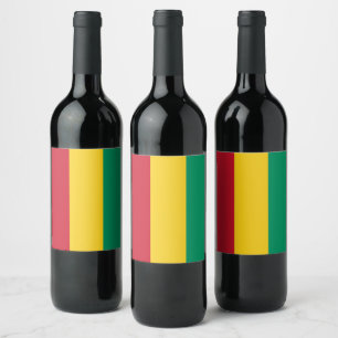 Guinea flag wine label