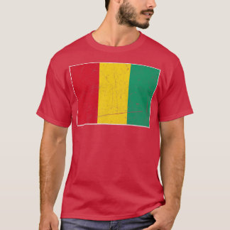 Guinea Flag with vintage Guinean national colours T-Shirt