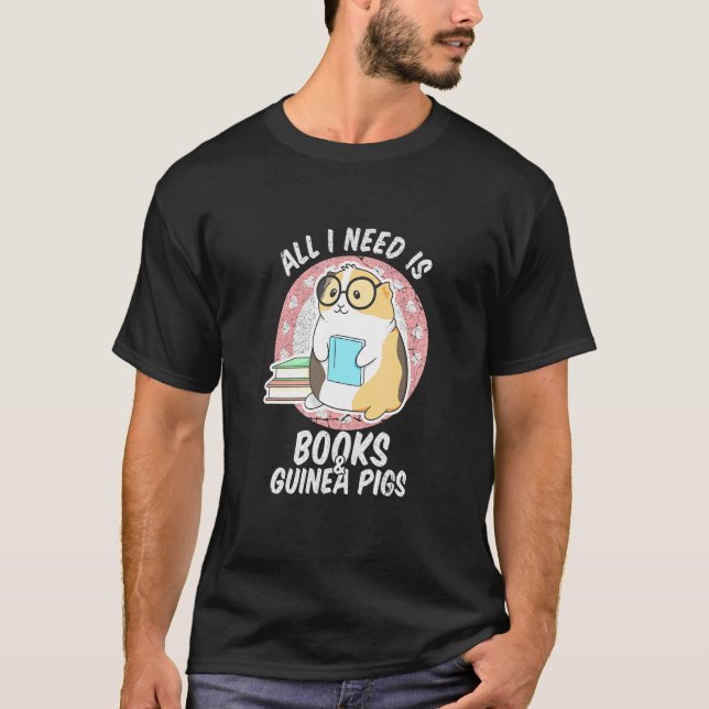 Guinea For A Bookworm T-Shirt (Front)