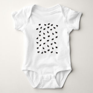 Guinea fowl baby bodysuit