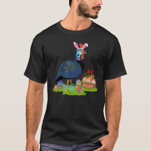 Guinea Fowl Bird Easter Egg Hunting Bunny Guinea F T-Shirt