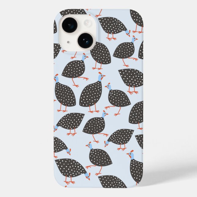 Guinea Fowl Bird Pattern Case-Mate iPhone Case (Back)