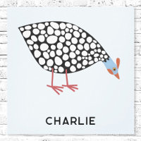 Guinea Fowl Bird Personalised