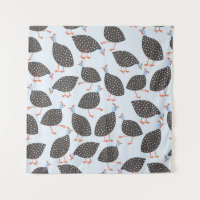 Guinea Fowl Blue Pattern